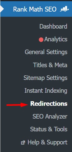 فتح إعادة التوجيه Redirections 
