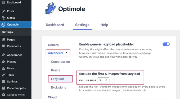 إضافة "Optimole"